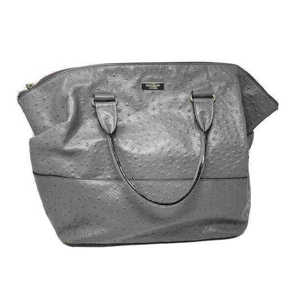 Kate Spade Pebble Grain Gray Tote 12.25” L x 12.5” H x 6.5” W - Picture 1 of 11
